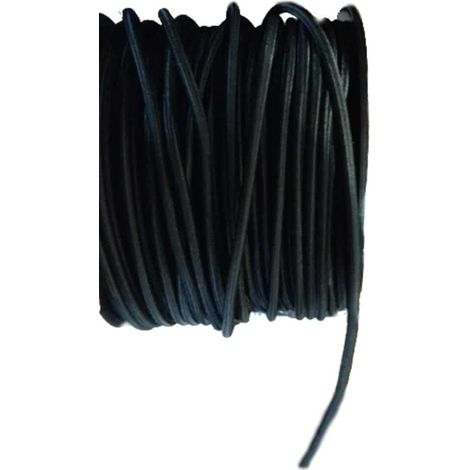 Corde Élastique Noire 6mm, 15m - Fixation Sécurisée Bâche & Filet