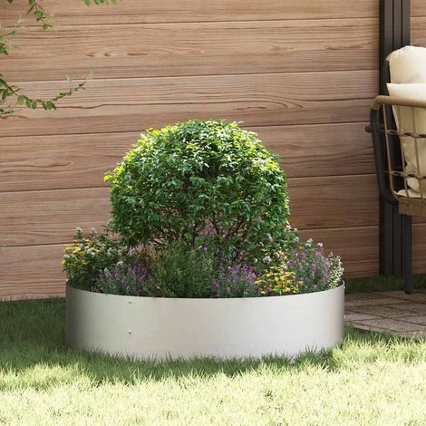 Pflanzenring Silber 80 x 80 x 20 cm Edelstahl