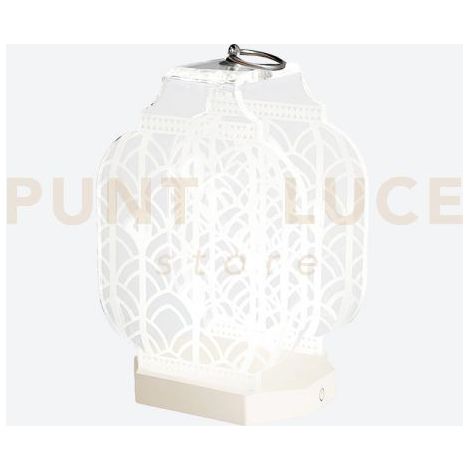 LAMPADA DA TAVOLO PICCOLA WIRELESS ATENA LED 4200°K / 24 Volt - 12 W/Mt Intensità dimmerabile AVORIO