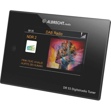 Radio de table DAB+/FM avec Bluetooth – Télécommande – Grand écran couleur 4" – 60 stations mémoire – Spotify compatible – Albrecht