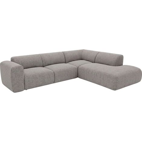 Grande divano angolo a destra con chaise longue in Tessuto Grigio - POGNI di Maison Céphy (1/4)