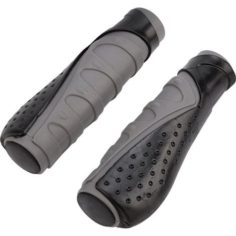 1 paire de poignées de guidon antidérapantes pour vélo poignée de couverture de poignée de vélo avec bouchons d'extrémité de barre. (1/5)