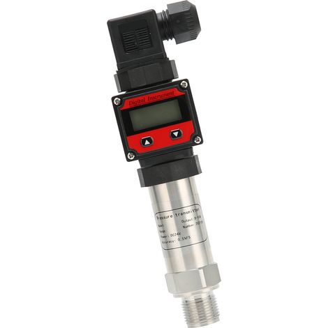 Drucksensor aus Aluminiumlegierung, Luft-/Wassergeber mit digitaler LCD-Anzeige, Messumformer, 0–10 V DC, 24 V DC, 0–600 kPa (1/5)