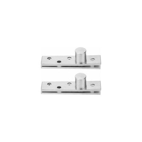 360° drehbare Türbänder, verdeckte Drehzapfenbänder aus Edelstahl 75 x 17 mm (exzentrischer Drehzapfen), 2er-Pack (1/5)