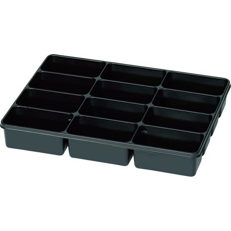 Sortimentskasten (L x B x H) 335 x 235 x 50 mm Anzahl Fächer: 12 feste Unterteilung Inhalt 1 St. (1/2)