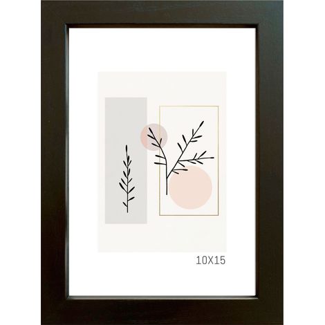 Cadre photo basique en MDF 15x21 cm noir 1 pc. (1/5)
