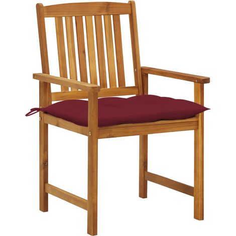 Maison Exclusive - Sedie da Giardino con Cuscini 8 pz in Legno Massello di Acacia