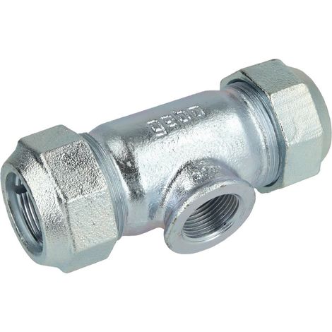 T de serrage pour tube en acier 3/8’’ FF