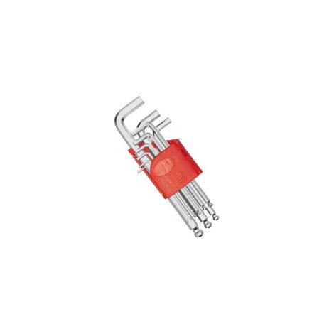 Set di 9 chiavi a brugola con punta sferica da 1,5-10 mm, chiavi esagonali angolate metriche e imperiali con custodia, chiavi a brugola per la rimozione e l'installazione di componenti auto, mobili ed