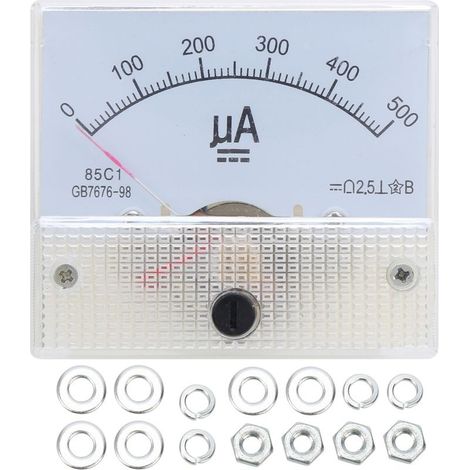 85C1 DC 0 500UaBS pointer ammeter ammeter panel current of high precision (1/5)