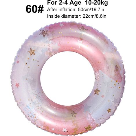 (60) Bouée gonflable de piscine avec pompe à air, adaptée à une utilisation à la plage et aux fêtes.