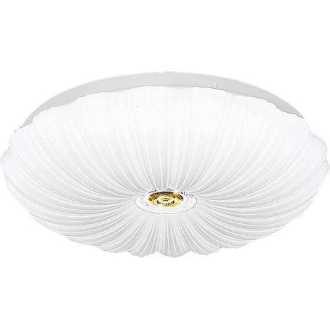 Plafoniera LED Soffitto 46W con Effetto Stellato, 3680 Lumen, 3 Tonalità di Luce (3000K/4000K/6500K), Bluetooth e Telecomando, Design Moderno in Alluminio e PVC, Ø48 cm