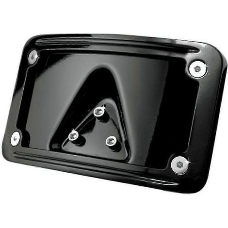 Support de plaque d'immatriculation à 3 trous pour Harley Softail - Support de plaque incurvé pour moto (1/5)
