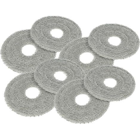 Lot de 8 lingettes microfibre compatibles Dreame X40 Master, tampons nettoyage robot aspirateur (1/4)