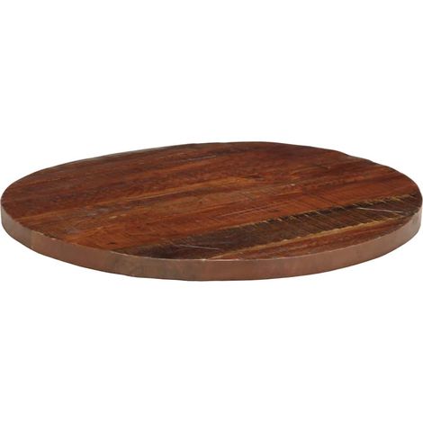 Dessus de table Dessus de bureau Plateau de table Ø 80x3,8 cm rond bois massif de récupération (1/5)