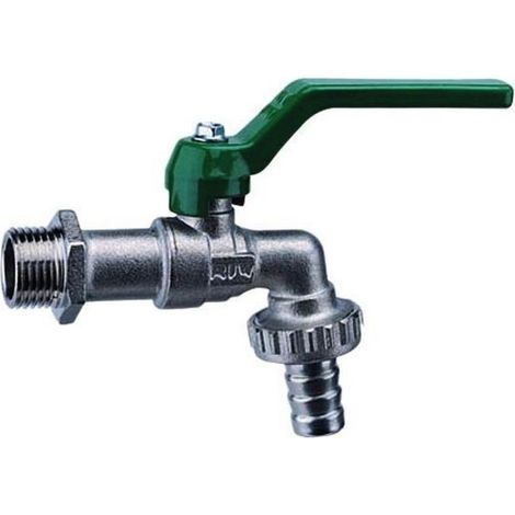 Rubinetti Sfera Ottone Satinato Portagomma 11-4 Attacco 1