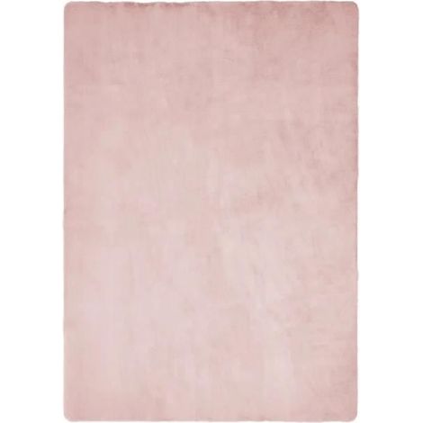 Tapis descente de lit - JUANIO - 200x140 cm - Microfibre 650 g/m² - Rose clair - Ép. 1.5 cm (1/3)
