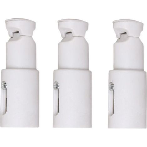 Fixations pour radiateur sèche-serviette 3 pièces Support réglable pour radiateurs droits et courbés Installation facile 75 à 95 mm (1/4)