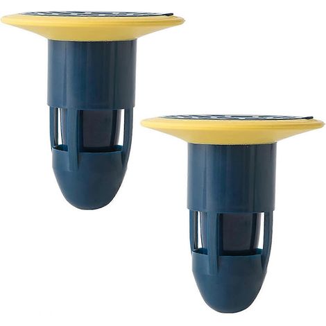 Lot de 2 clapets anti-retour pour siphon de sol de douche, bleus (1/5)
