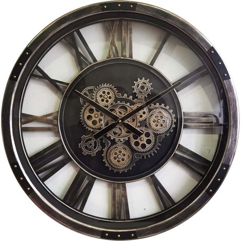 68cm Gear Clock - L7 x W68 x H68 cm