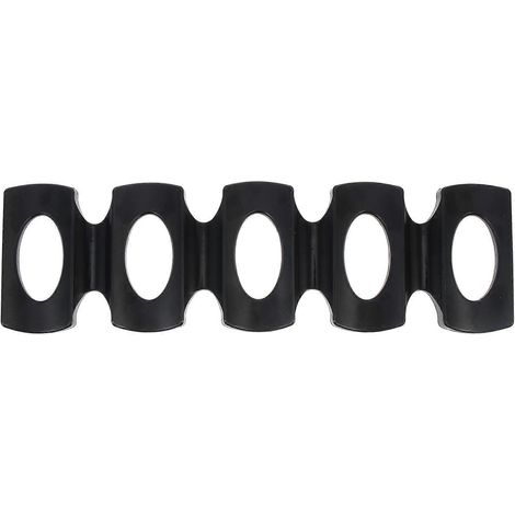 Organisateur en silicone pour canettes et bouteilles, support de rangement pour canettes et bouteilles de réfrigérateur, porte-canettes.-31.3X9.3X1CM-Black