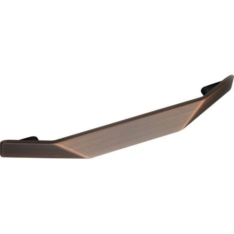 Citterio Griff Finn LA 160mm - Designer Möbelgriff Breite 215mm - Griff für Möbel, Zinkdruckguss Kupfer satiniert (1/4)