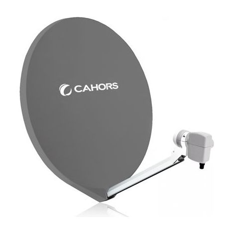 Antenne Fibre Cahors SMC 80 UNI + LNB Single - 80 CM, Gain 38,25 dB, Bande de fréquence 0,7 - 12,75 GHz (1/2)