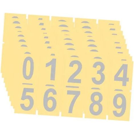 10 feuilles d'autocollants pour numéros de boîte aux lettres 11 cm x 6,1 cm (1/5)