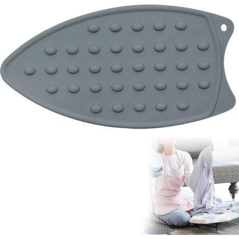 Silicone Repose Fer, Repose Fer à Repasser Silicone, Tapis de Repos de Repassage, Support pour Fer, Support pour Fer à Repasser, Gris (1/5)