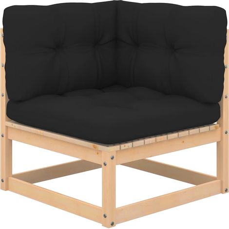 Maison Exclusive - Muebles de jardín 8 pzas y cojines madera maci (1/5)