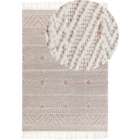 Rug KESTEL Brown Beige 160 x 230 cm Wool (1/5)