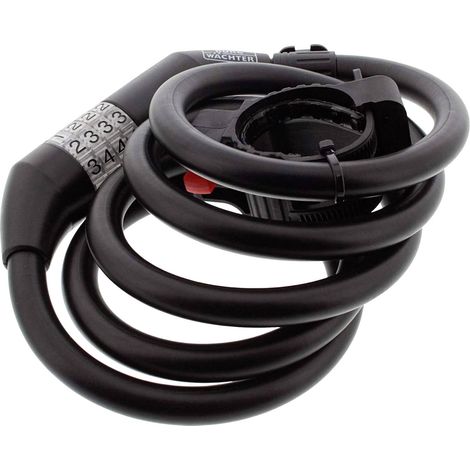 Burg Wächter 1235 180 L Câble antivol noir fermeture à combinaison S866162 (1/5)