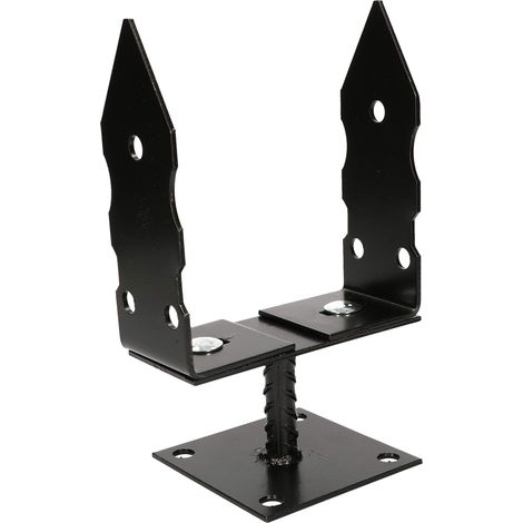 Base de altavoz negra ajustable con pie L-0-165 P (1/5)
