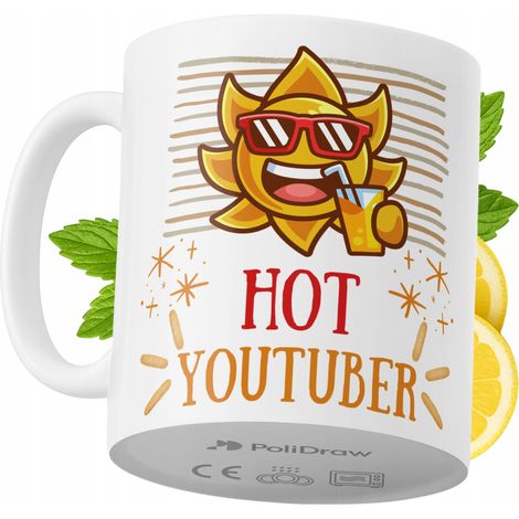 Mug humoristique pour YouTubeur, avec un texte amusant et un design graphique original. Idéal pour les anniversaires, les fêtes et les occasions spéciales. Mug premium pour la maison, le bureau ou le  (1/5)