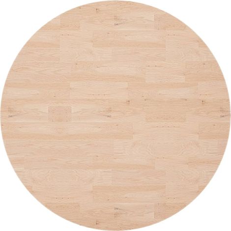 Dessus de table  Dessus de bureau  Plateau de table rond Ø90x4 cm Bois de chêne massif non traité