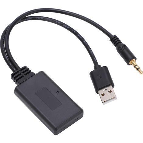 Adaptateur Bluetooth Voiture 3.5mm USB, Récepteur Audio Sans Fil Universel pour Autoradio Stéréo, Lecteur Musique Auto, Kit Mains Libres (1/5)