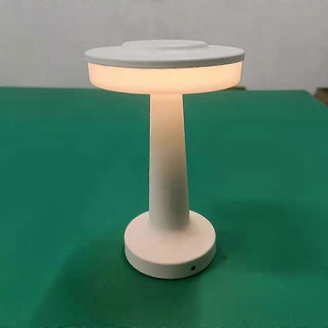 Portative Lampe De Bureau, Lampe Led Sans Fil Rechargeable, 3 Couleurs Lampe De Chevet Tactile A Piles, Gradation Blanche Trois Tons + Gradation Prog (1/3)