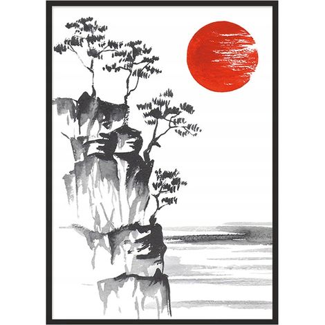PÓSTER CON MARCO 53x73 cm Japón P721 (1/4)