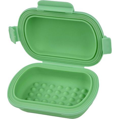 Porte-savon de voyage sophistiqué, récipient résistant aux-Vert (1/2)