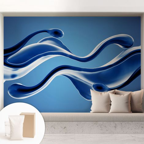 Carta Da Parati In Vlies Decorativa Per Pareti - Con Motivi Moderni - Con Colori Intensi - Per Ufficio Leggerezza astratta 208x146 cm (1/5)