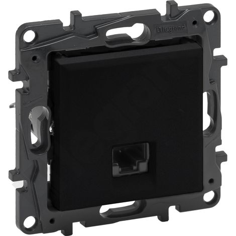 PRISE D'ORDINATEUR RJ45 CAT5E UTP NOIRE NILOE STEP LEGRAND 863559 (1/4)