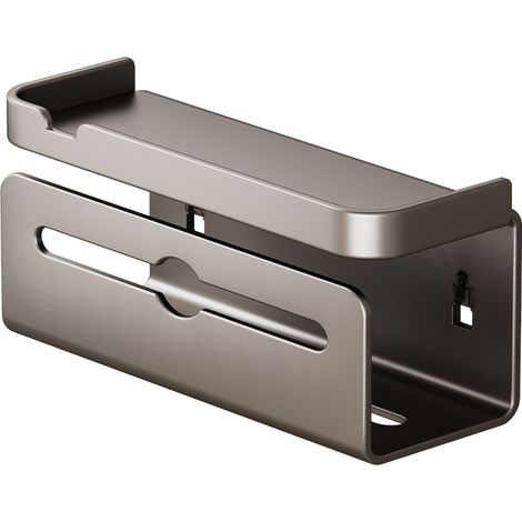 Boîte murale pour toilettes, support de rangement pour serviettes de toilette, papier toilette, téléphone portable, salle de bain (1/4)