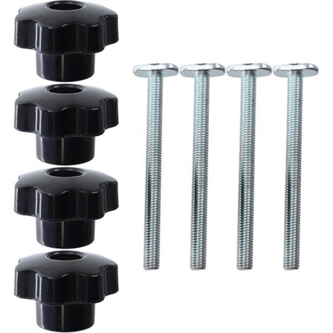 Accessori speciali con scanalatura a T per la lavorazione del legno (4 maniglie + 4 viti a T)