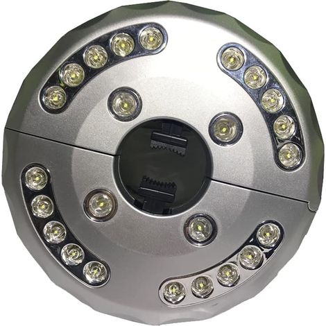 Patio Umbrella Light, LED Patio Umbrella Light, Portable Multifunctional Camping Battery Umbrella Pole Light 24+4LED for Umbrellas (1/5)