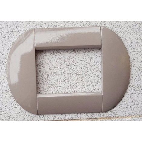 Trade Shop - PLATTE PLATTEN PLATTEN KOMPATIBEL MIT LIVING INTERNATIONAL LIGHT BOWLED BTICINO - Taubengrau