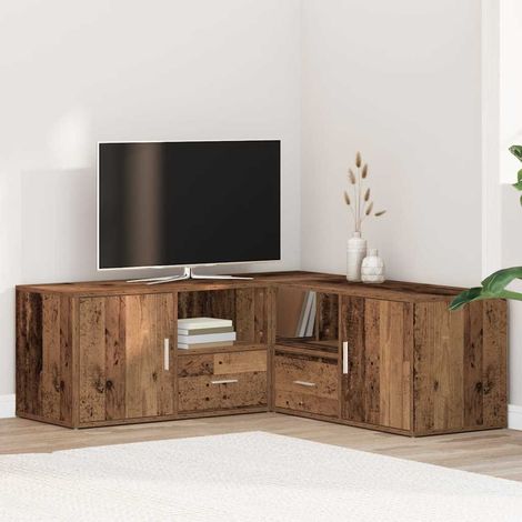 Eckregal Altholz-Optik 200x40x45 cm Holzwerkstoff