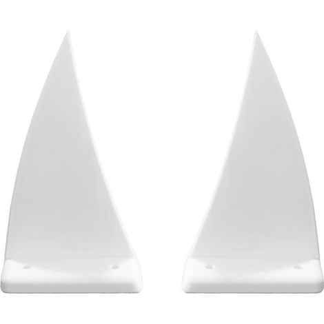 Crocs de voiture gothiques d'Halloween, décoration de calandre avant résistante aux intempéries pour berline, camion, camping-car, fête et maison hantée, blanc (6,5 x 11,7 cm) (1/5)