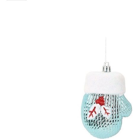 2 Suspensions Gant de Noel bleu