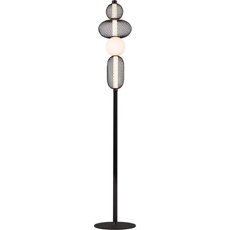 Plafonnier Mimosa noir pour salon 20W 4000K 2200lm 155x25x25 cm (1/2)