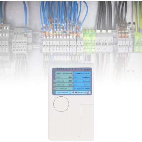 Testeur de câbles multifonctionnel, testeur de câbles 4 en 1 pour câbles coaxiaux RJ11/RJ45/USB/BNC. (1/5)